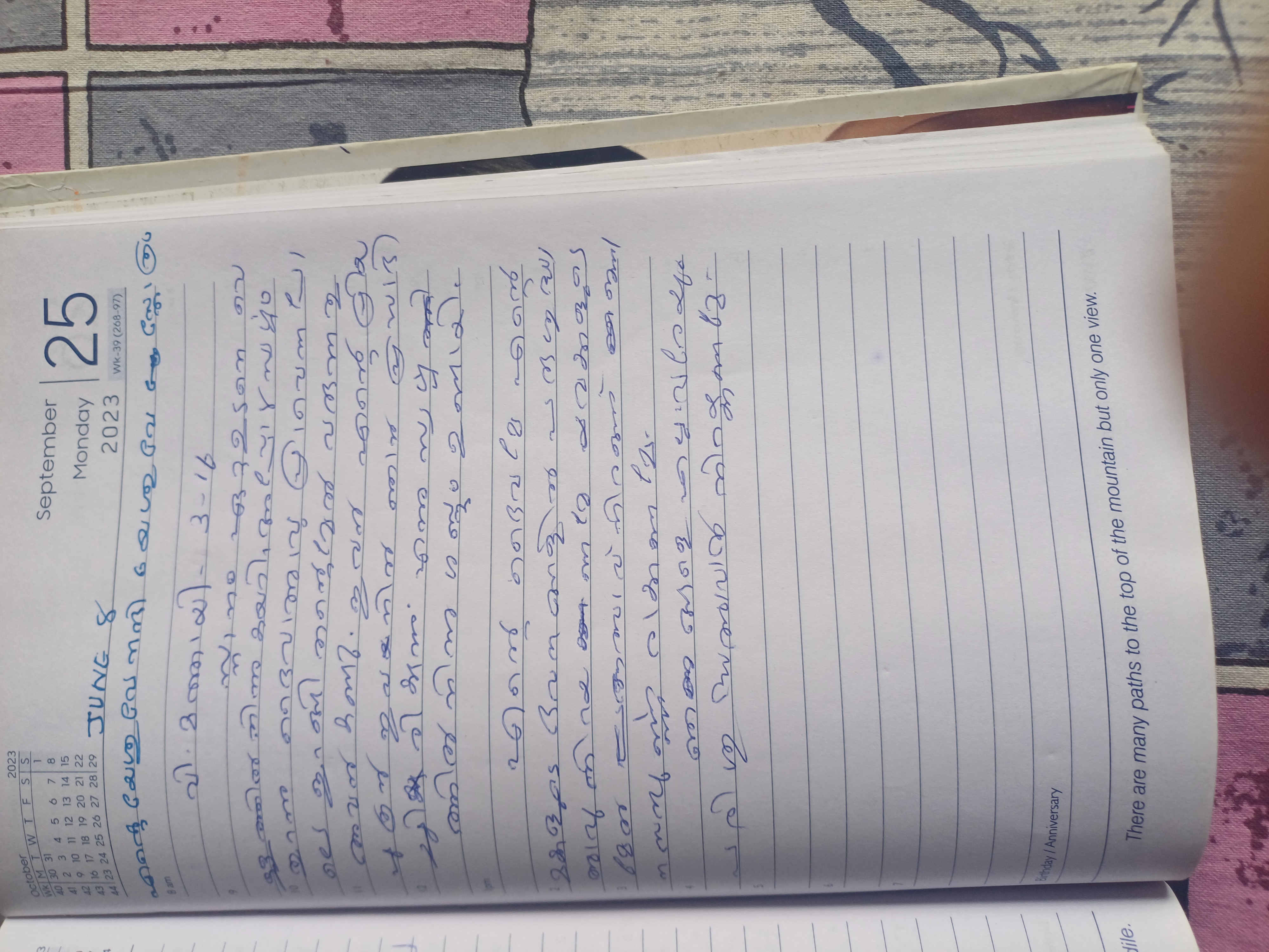 Diary photo for June 8, 2025