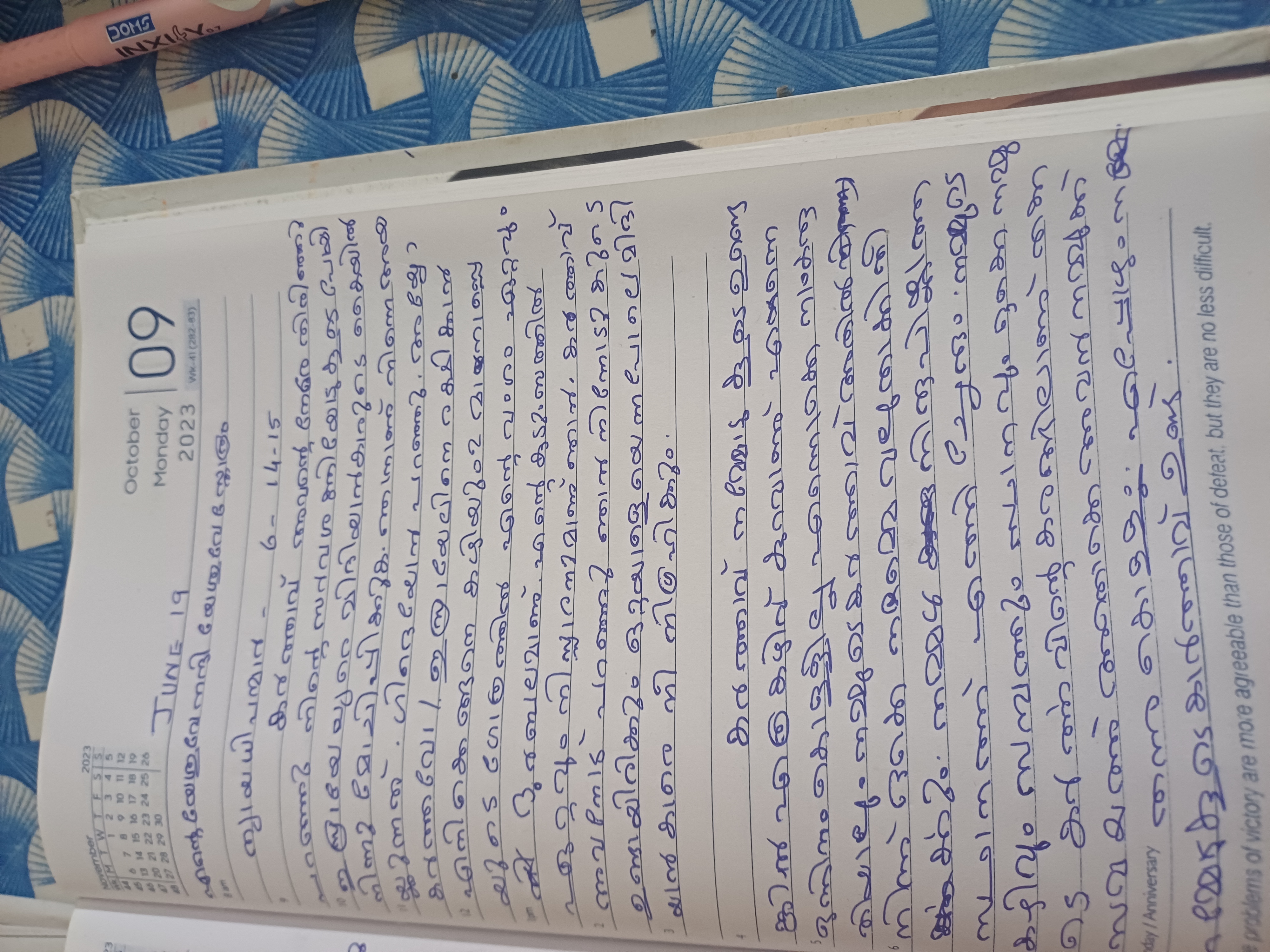 Diary photo for June 19, 2025